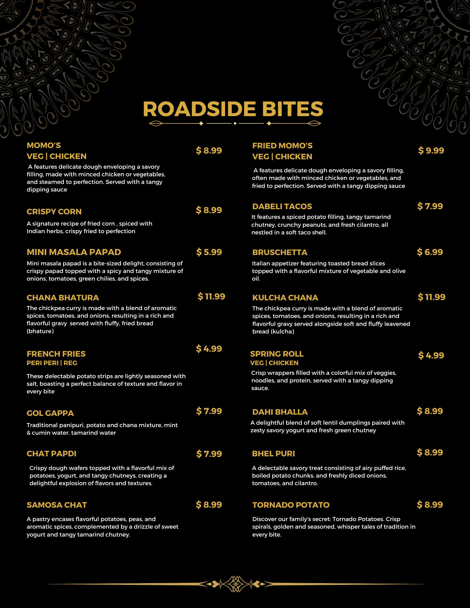 Raajbhog restaurant Menu - Indian Restaurant in London, Ontario